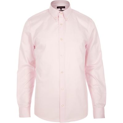 Light pink slim fit shirt